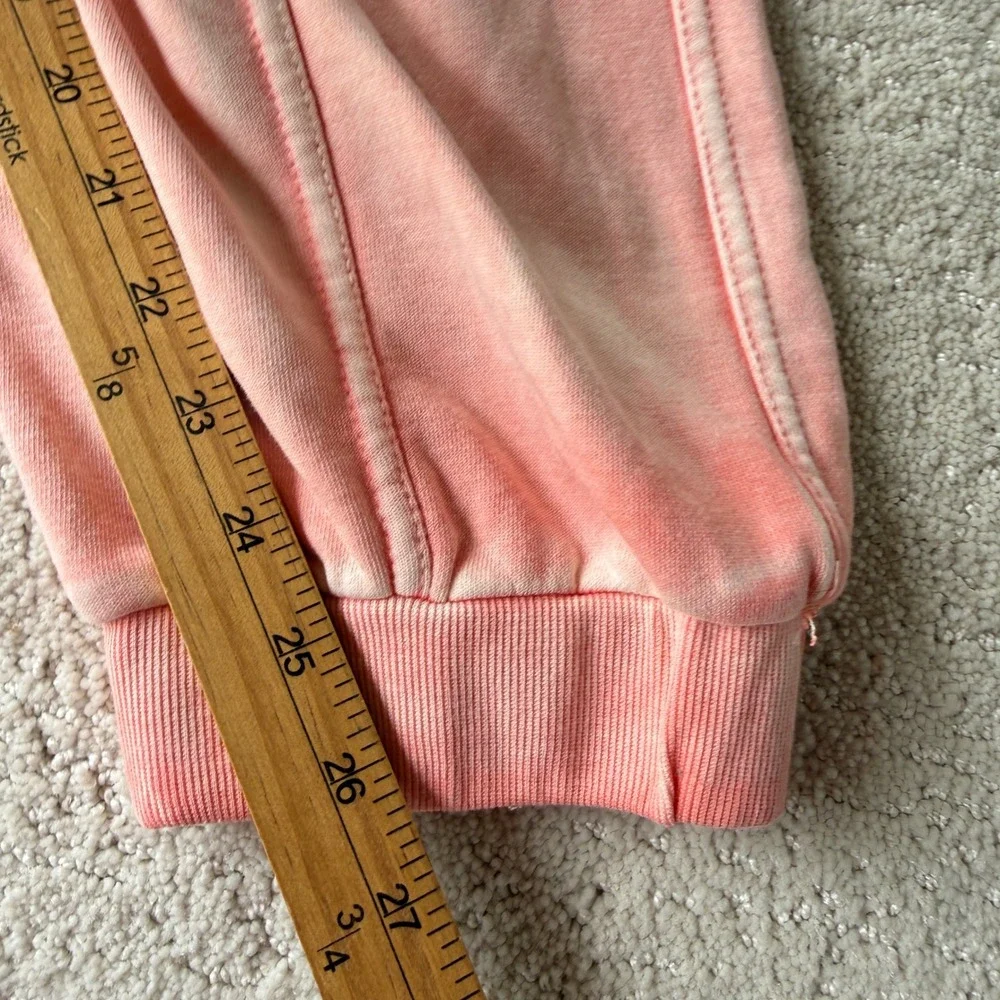 Daily Practice Joggers Women S Coral Pink Acid Wash Cargo Sweatpants Barrel - Picture 10 of 13